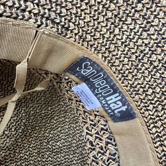 NWT San Diego Hat Company Woven Bucket Hat OS Ultrbraid Crown Ventilation - Picture 6 of 6